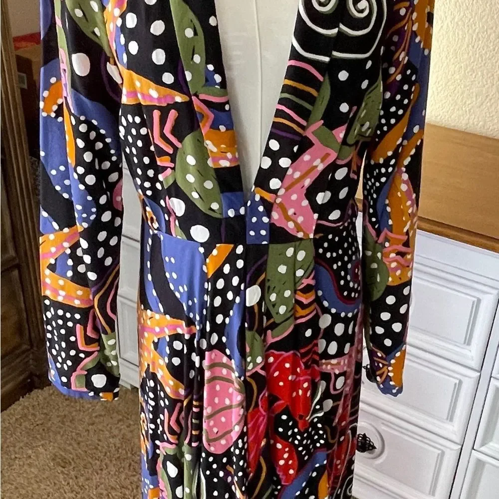 FarmRio under the sea/plunge neckline/maxi